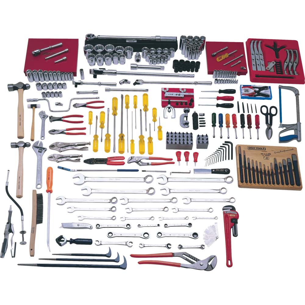 Ensemble intermédiaire de 224 pièces SAE-outils uniquement
